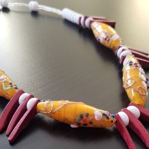Handcrafted lampwork necklace